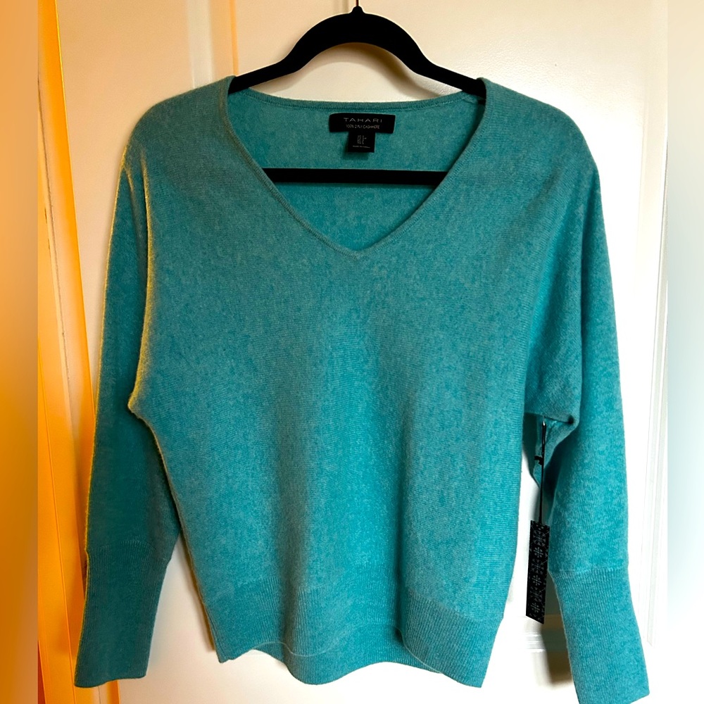 Cashmere sweater.